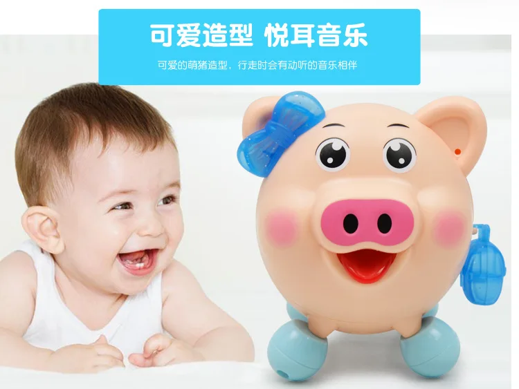 Электрический светильник для музыкального танца, Xiao Meng pig, обучающие игрушки для детей, Обучающие игрушки Wanguang, светящаяся веревка, свинья, модель животного