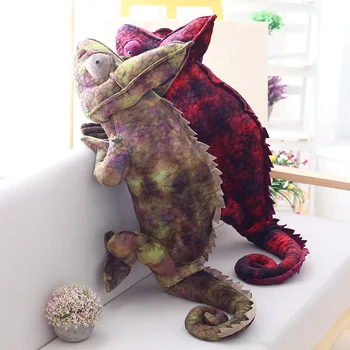 

70cm/100cm Simulation Chameleon Creative Cartoon Chameleon Animal Boy Appease Presents New Doll