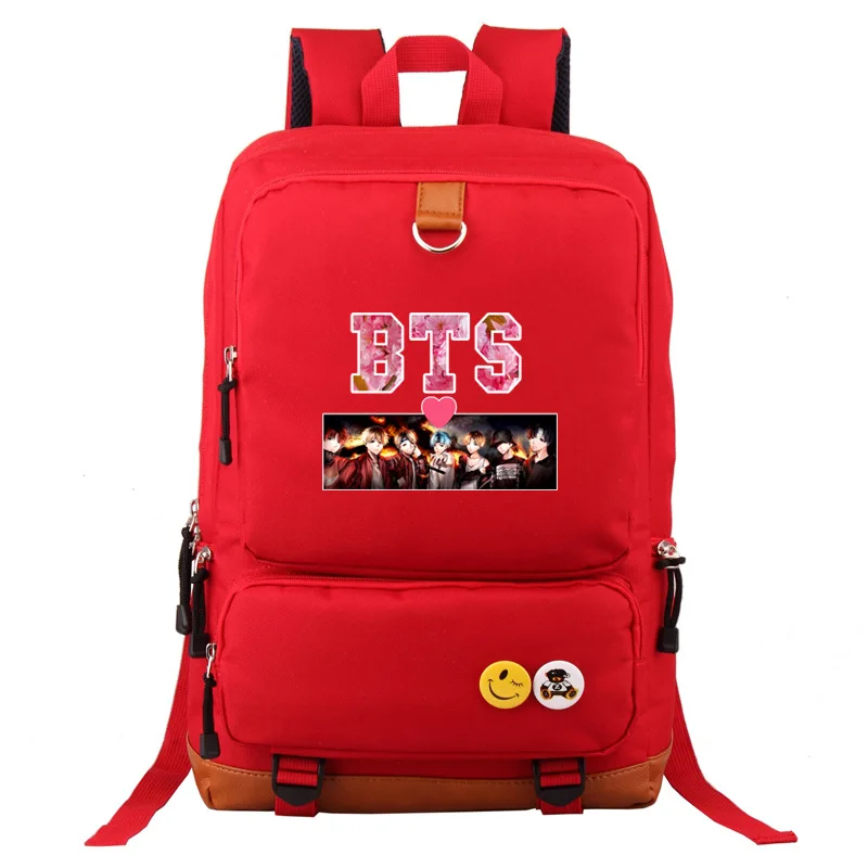 

Amazon Hot Selling BTS AliExpress Cross-Border Breathable Shoulder School Bag Student Backpack