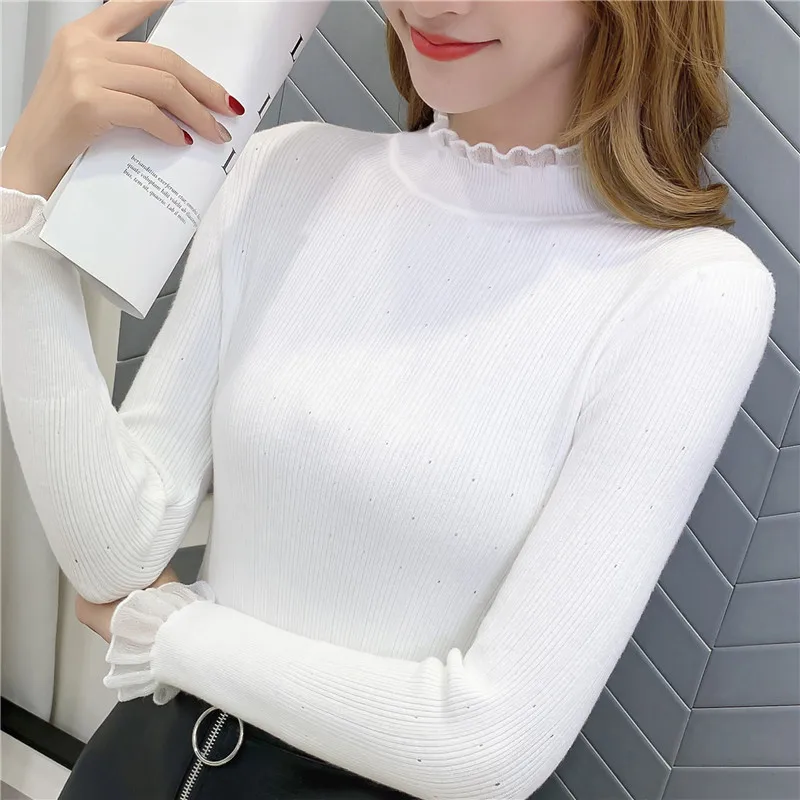 

9301 Real-time shooting of new style pull-out lace mullet ear bottom shirt 28-1 floor, 4 rows and 4 shelves
