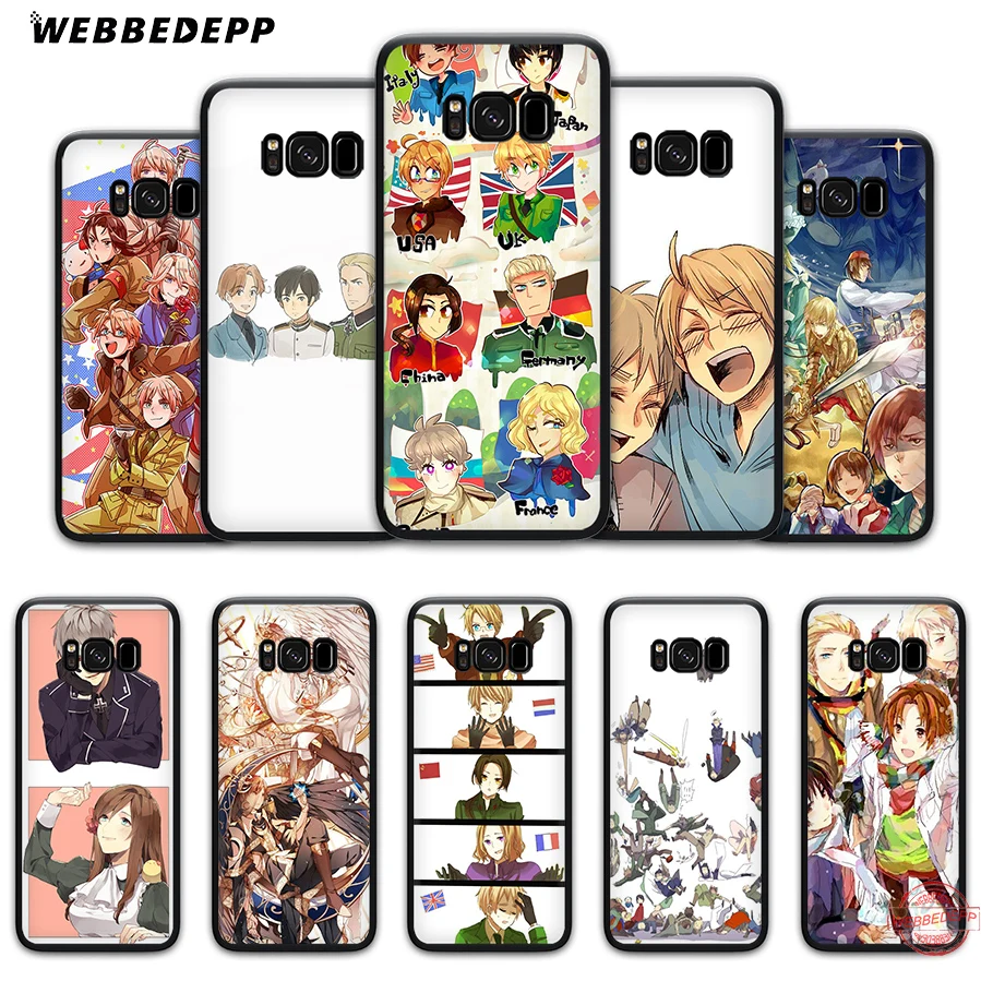 WEBBEDEPP Hetalia Axis Powers мягкий чехол для Samsung J4 J6 Prime Plus J8 2018 J7 Dou A20E A70S A51 A71 A81 A91 | Мобильные