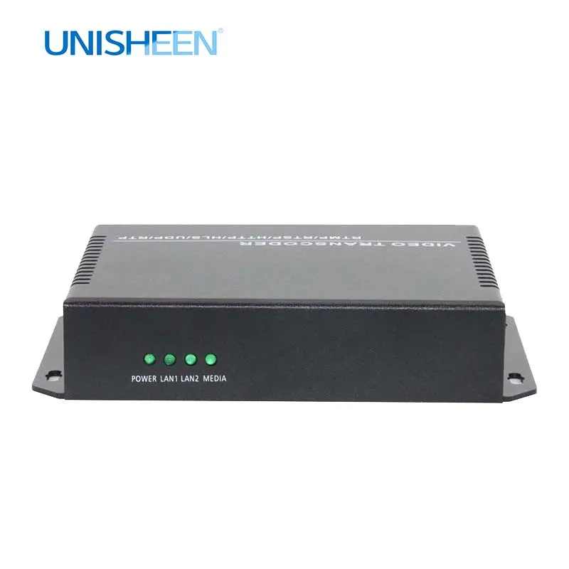 Unisheen H.265 H.264 IPTV видео кодировщик транскодер HDMI youtube facebook wowza onvif ip rtmps живое потоковое obs vmix wirecast