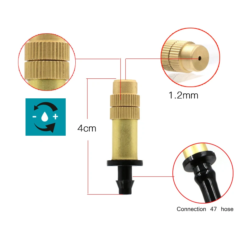 20-Pcs-Rega-De-Cobre-Bico-de-Atomiza-o-Ajust-vel-Sistemas-de-Irriga-o-Por