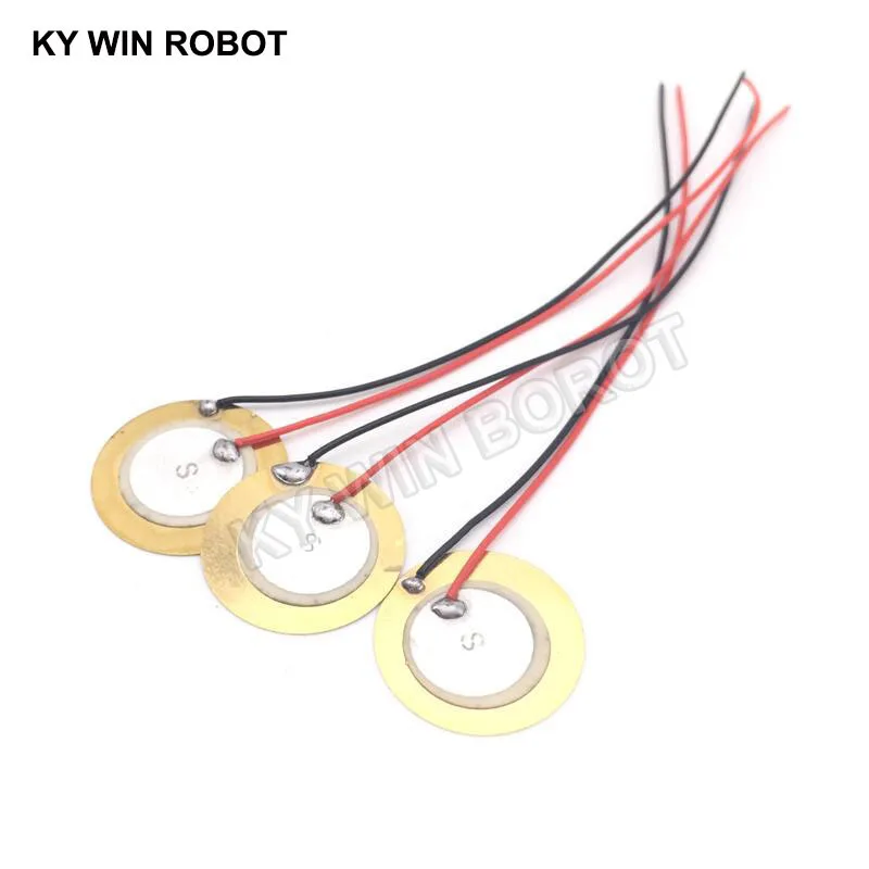 10 Pcs Piezoelectric Piezo Ceramic Wafer Plate Dia 20mm For Buzzer Loudspeaker