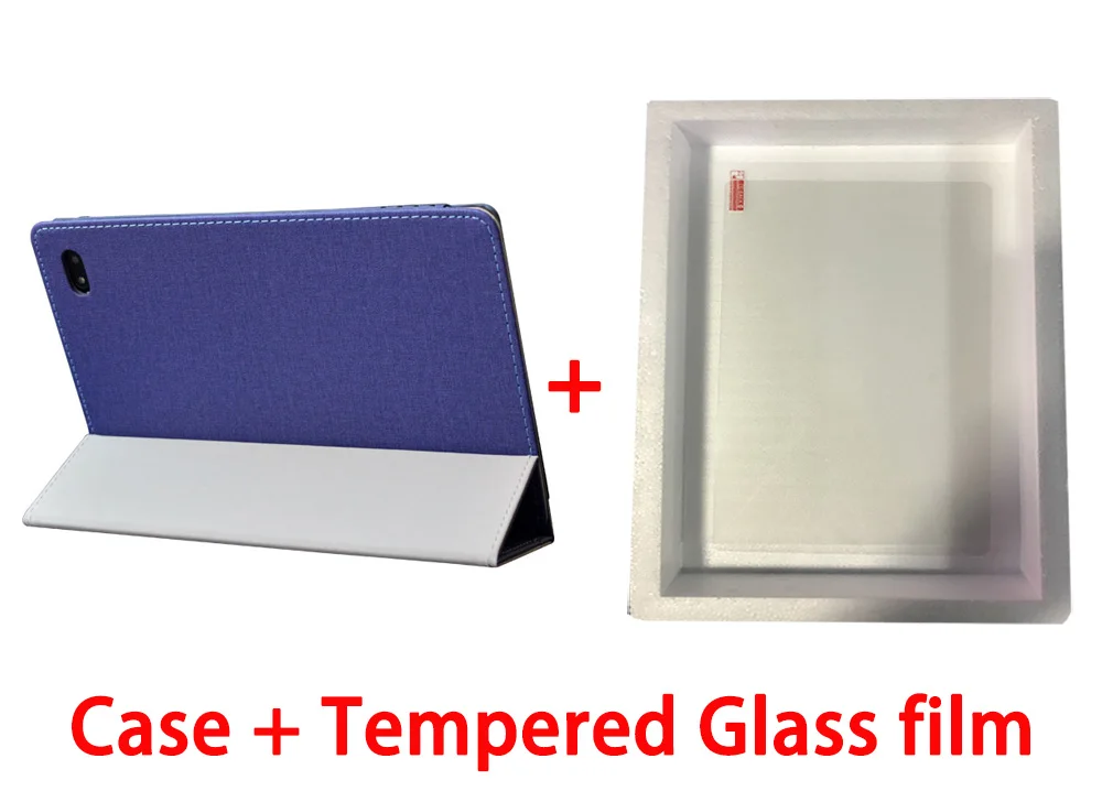 blue-Tempered film Чехол для Teclast T30 10," Tablet Pc Fold Stand PU кожаный чехол для Teclast T30 - Цвет: blue-Tempered film