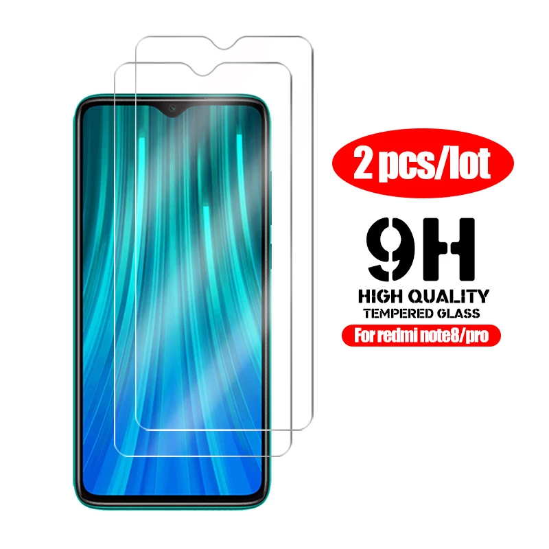 2 шт 9H Защитное стекло для Redmi Note 8 pro 7 pro, закаленное стекло для Redmi Note 8, Защитная пленка для экрана для Redmi Note 7 8 pro