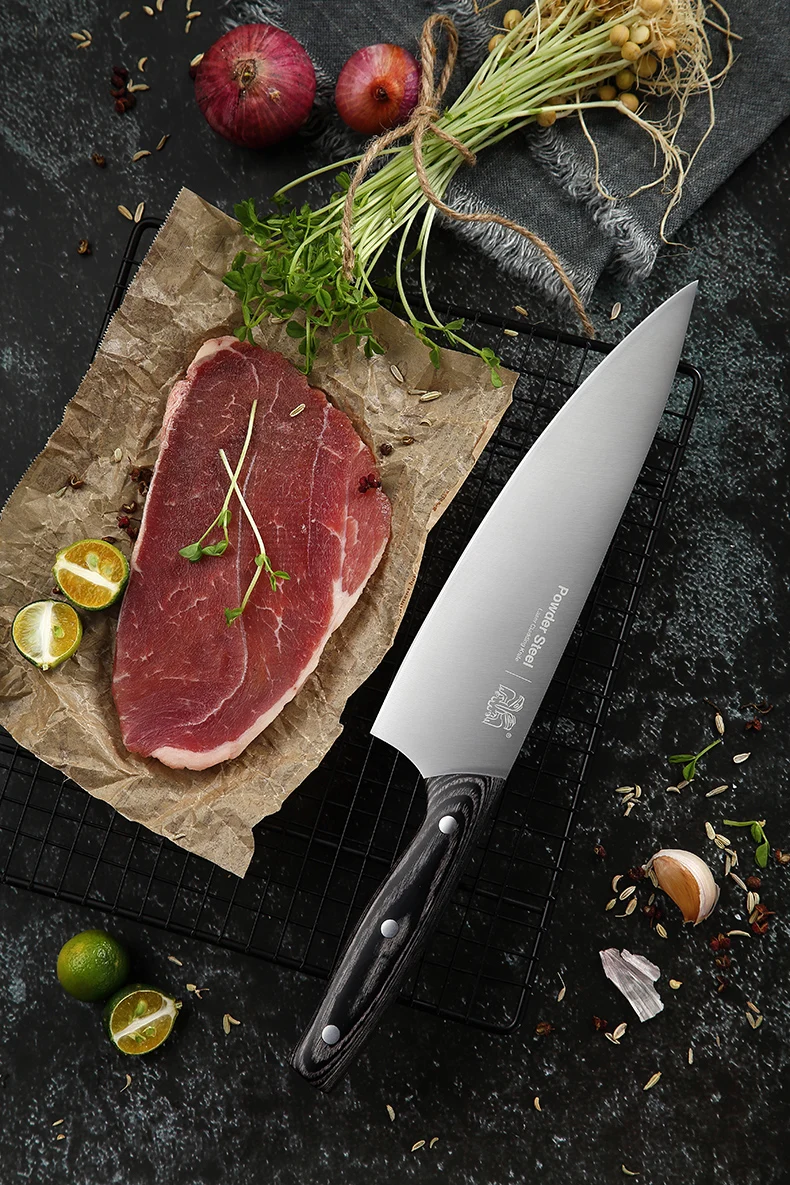 Кухонный нож из порошковой стали и Магнитный Держатель ножей