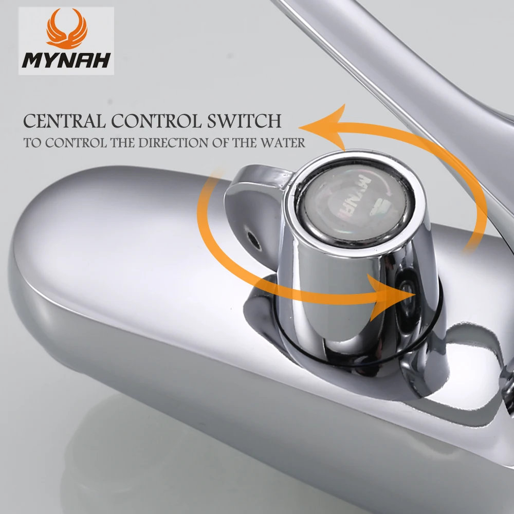 MYNAH Bathroom Faucets Wall Mounted Hot And Cold Water Faucet Zinc Alloy Bathtub Water Mixer Taps without Shower Hand bathtub faucet