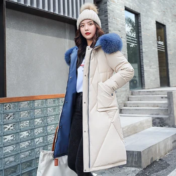 

ISENMAL New Autumn Winter Collection of Jacket Stylish Windproof Women's Parkas Coat Female Warm Cotton Jacket Coat Women