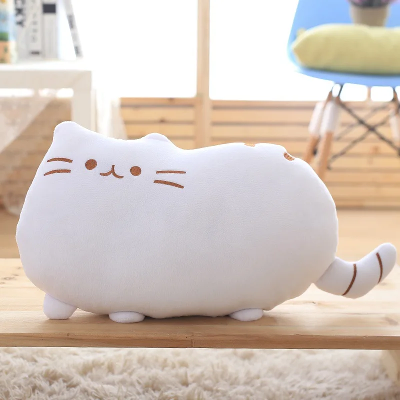 25/40 см Kawaii Cat подушки мягкие плюшевое животное, куклы мягкие игрушки для детей на день рождения, Рождественский подарок - Цвет: white