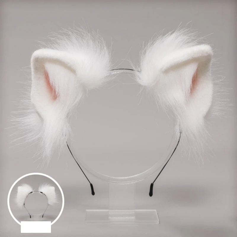 Cosplay&ware Lovely Animal Faux Fur Wolf Ears Headband Realistic Furry Fluffy Hair Hoop Lolita Anime Masquerade Cosplay Costume -Zentai shop online Hd8a3ec260a6249f4955b7b3e3b588a19n.jpg