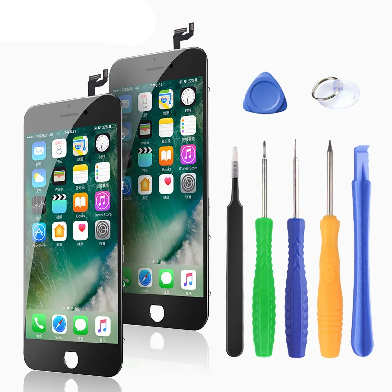 ЖК-экран для iPhone 6 6S 7 8 Plus X 3D сенсорный дигитайзер в сборе сменный телефона AAA |