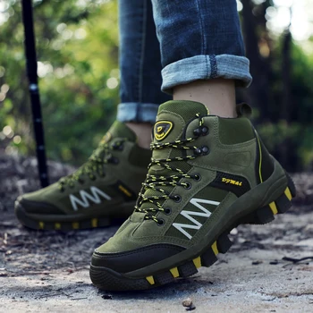 

Men's shoes Snow Boots Casual Warm Plus Velvet Outdoor Climbing Cotton Shoes Winter Thick Waterproof Slip Resistant Wear 2019