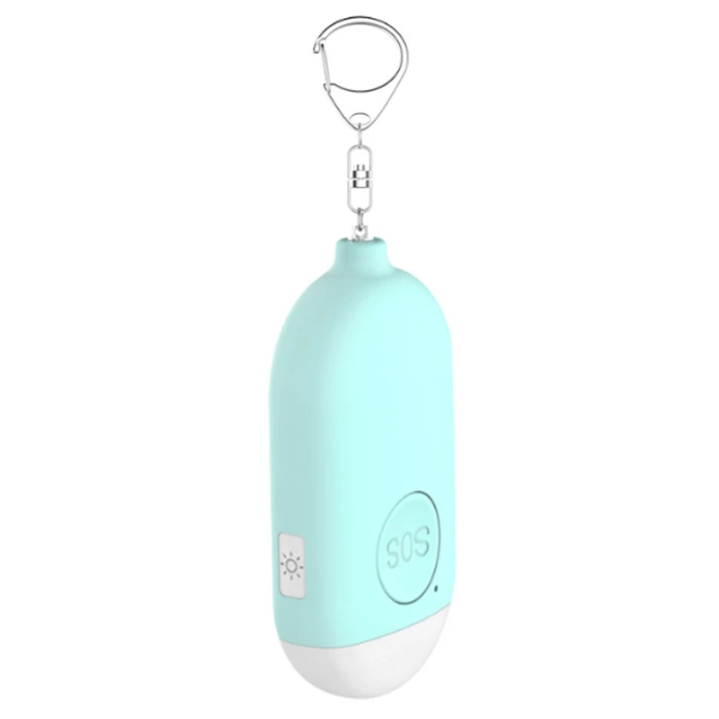Personal Alarm Rechargeable Waterproof Emergency Self Defense SOS Alert Rape Whistle Safety Siren for Women Kids Elders with Cha