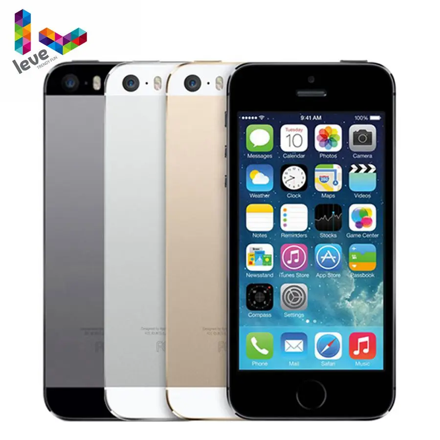 Apple iPhone 5s б/у разблокированный 16 ГБ 32 64 Гб ПЗУ 8 Мп iOS 4 0 дюйма IPS Wi-Fi GPS SIRI сканер