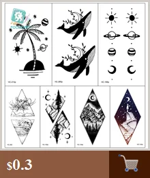 Rocooart Big Size 32x24cm Temporary Body Art Tattoo Sticker on Back Lotus Fish Design Flash Tattoos Full Back Chest Body for Men