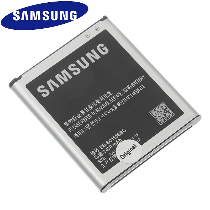 Оригинальный аккумулятор Samsung EB-BC115BBC для GALAXY K Zoom SM-C1116 C1158 C1115 EB-BC115BBE NFC 2430mAh |