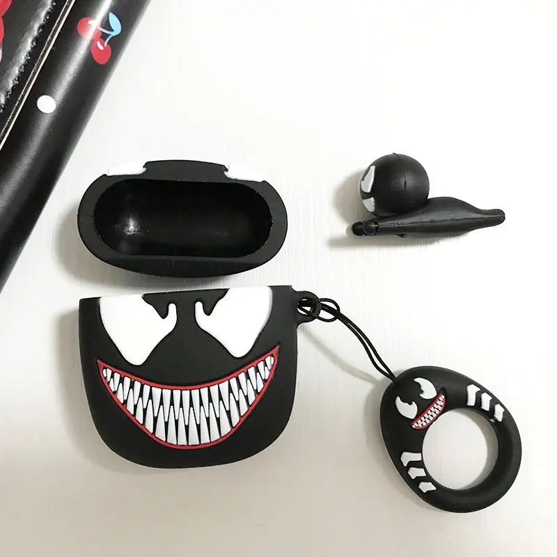 Superheros Bluetooth беспроводные наушники чехол для Apple AirPods наушники чехлы с кабелем Защитная крышка для USB Дата кабель