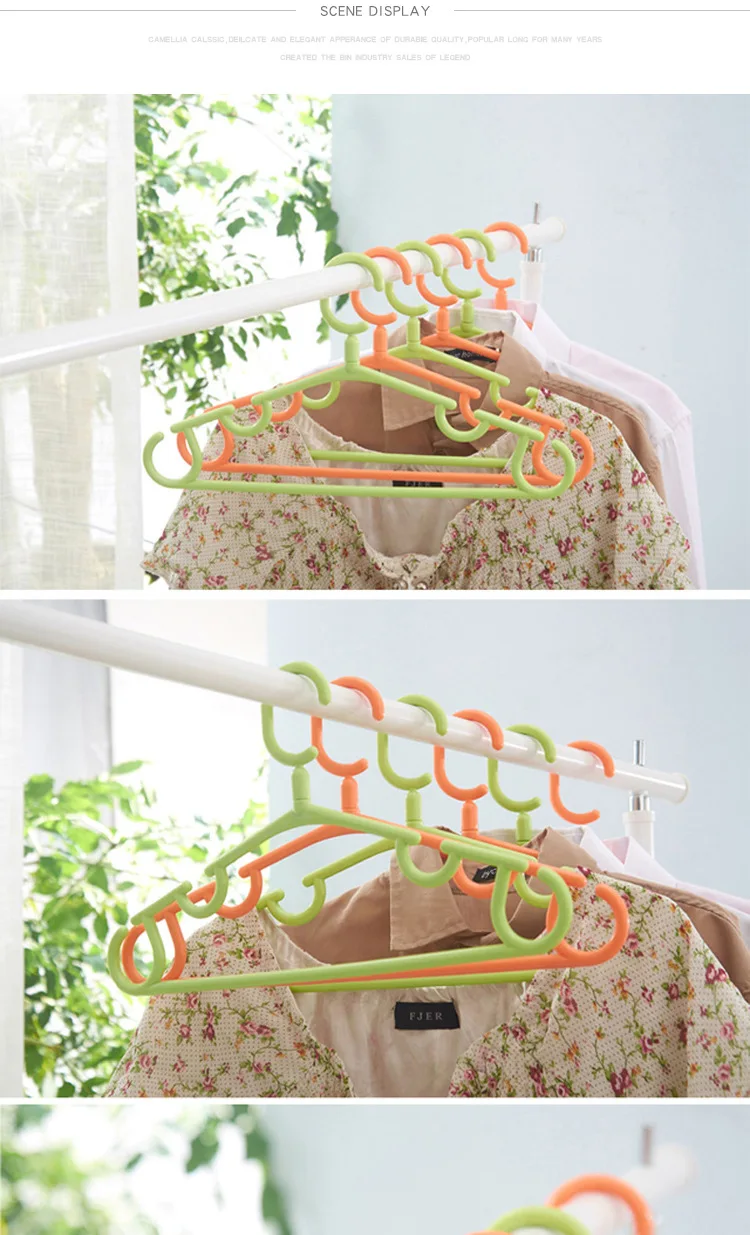 Dormitory Clothes Hanger Anti-slip Wet And Dry Dual Purpose Clothes Rack Clothes Hanger Children Plastic Clothes Hanger PP Hange