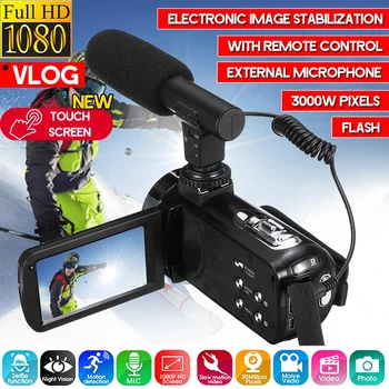 

30 MP Professional 4K HD Camcorder Video Camera Night Vision 3.0 Inch HD Touch Screen Camera 18X Digital Zoom Camera With Mic