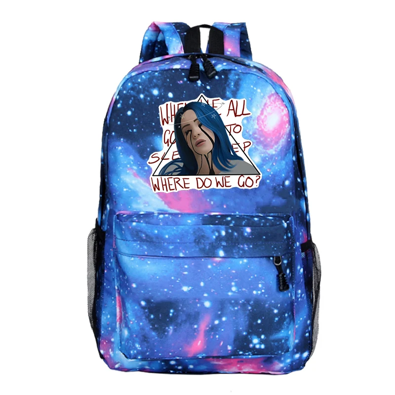 Billie Eilish сумка рюкзак для студентов красивый узор школьные сумки Повседневный рюкзак модные сумки
