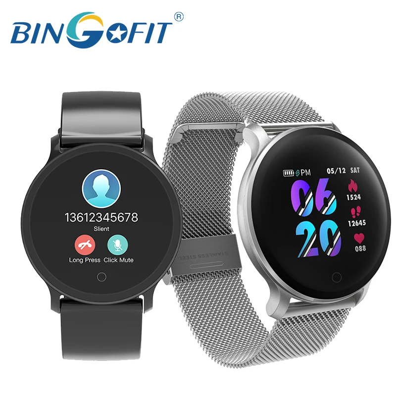 Bingofit Смарт-часы браслеты для мужчин и женщин спортивные монитор сердечного ритма