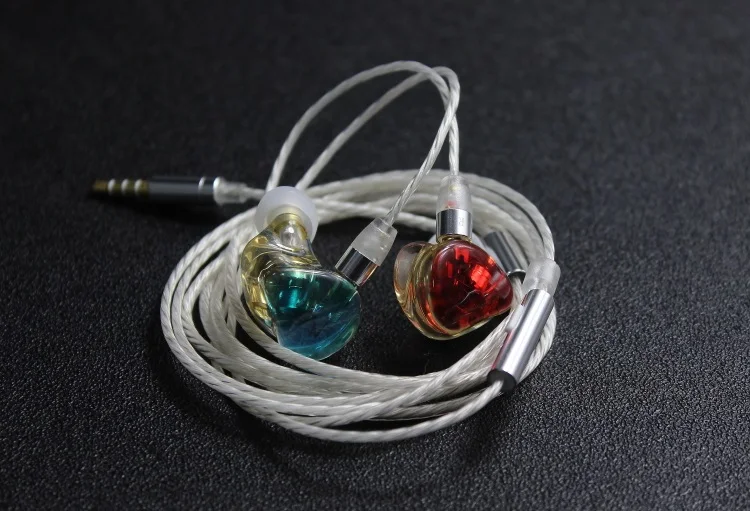 Diy наушники mmcx подключаемый HIFI бас - Цвет: white with mic