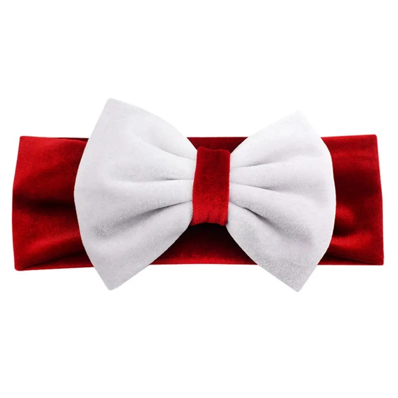 Free shipping solid velvet bow Children's hairband ins BB girl's headbands kid's headwear hair accessories headwrap