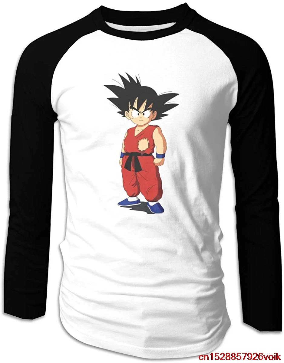 FGHFG Men Original Goku Casual Raglan Long Sleeve T Shirt Printed Sporty Tee Tops Unisex men women t shirt |