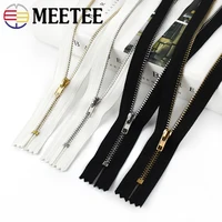 10pcs 3# Metal Zippers 10-30cm Close End Black White Zipper for Bag Pants Purse Zipper Repair DIY Garment Sewing Accessories