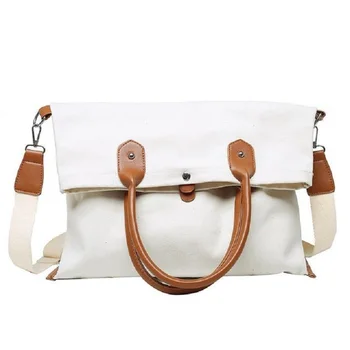 

Women's Bag 2020 The Same Style Of Popular TV Drama Star Bag Single-shoulder Cross-Body Canvas Bag Foldable Tote Handbag