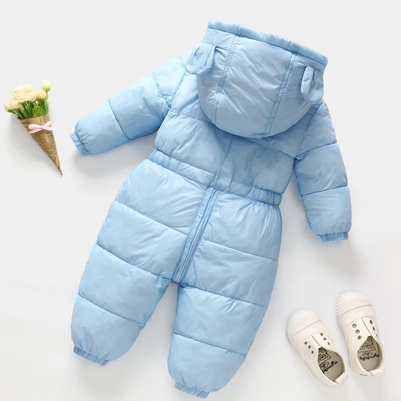 Baby Boy Girl Clothes Winter New born Hooded Rompers Cotton Outfit Newborn Jumpsuit Overalls For Children Costume Toddler Romper