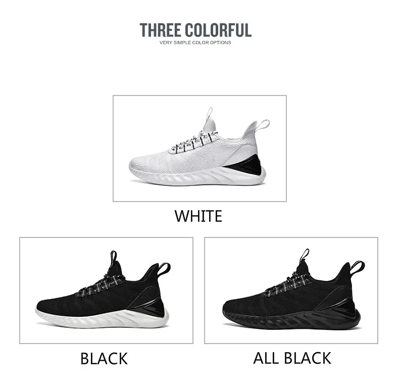 Men Sneakers Plus Size 48 Breathable Fashion Casual Shoes Men Lace-up Flyknit Lightweight Walking Footwear Zapatillas Hombre