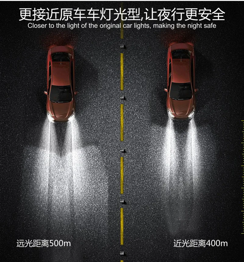 Для X6 светодиодный фар H4 H7 H11/8/9 H13 9004 9005 9006 9007 9012 лампы Пуля Супер яркий турбо автомобиль свет светодиодный потолочный светильник