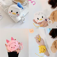 Милый мультфильм пух винни медведь прекрасный поросенок Дейзи Дональд Дак наушники чехол для Apple Airpods 1/2 Забавный силиконовый наушник крышка