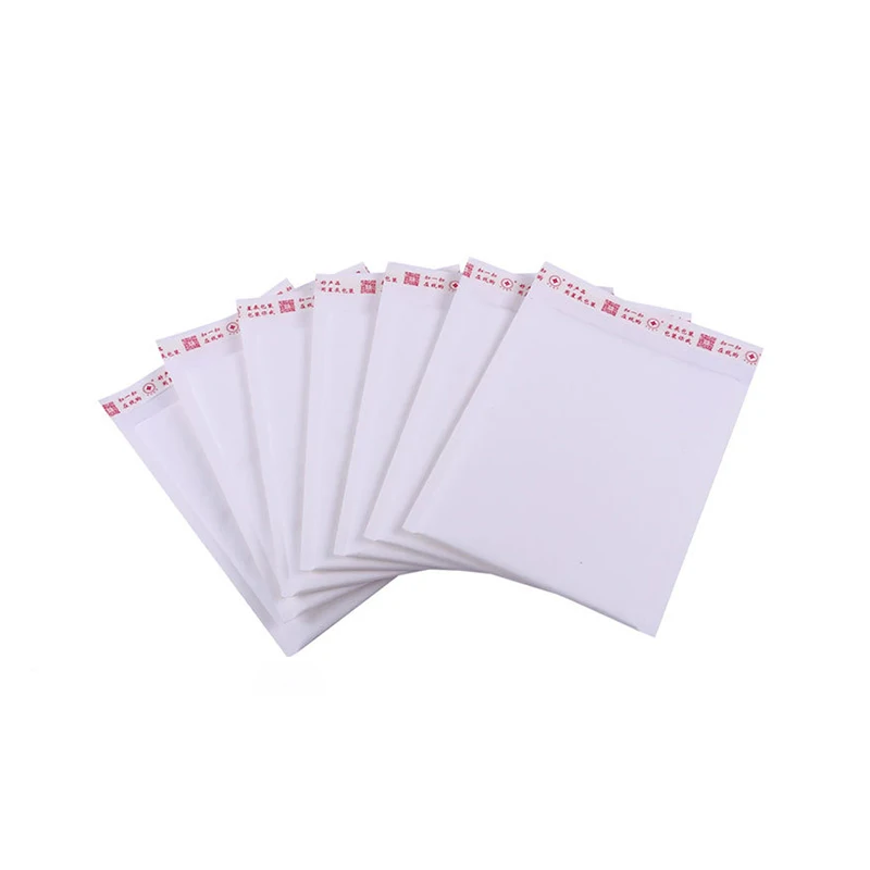 100Pcs Kleine Bubble Mailer Wit Kraft Verzending Mailing Tas Waterdichte Koerier Tassen Zelf Seal Adhesive Bubble Enveloppen 5 Maten