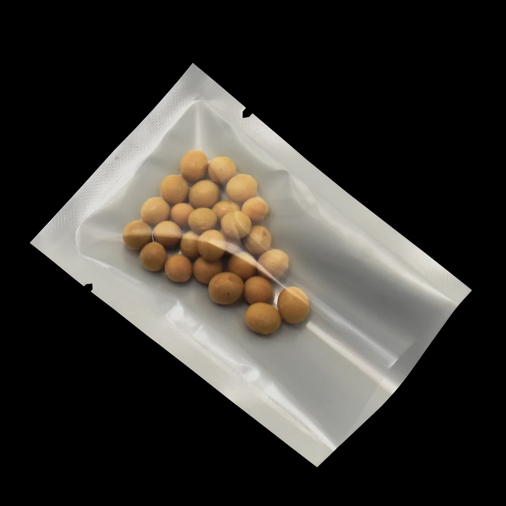 

DHL Wholesale 6*9cm Mini White Small Packing Bag Open Top Clear Plastic Packaging Pouch Transparent Front Food Poly Bag 5000pcs