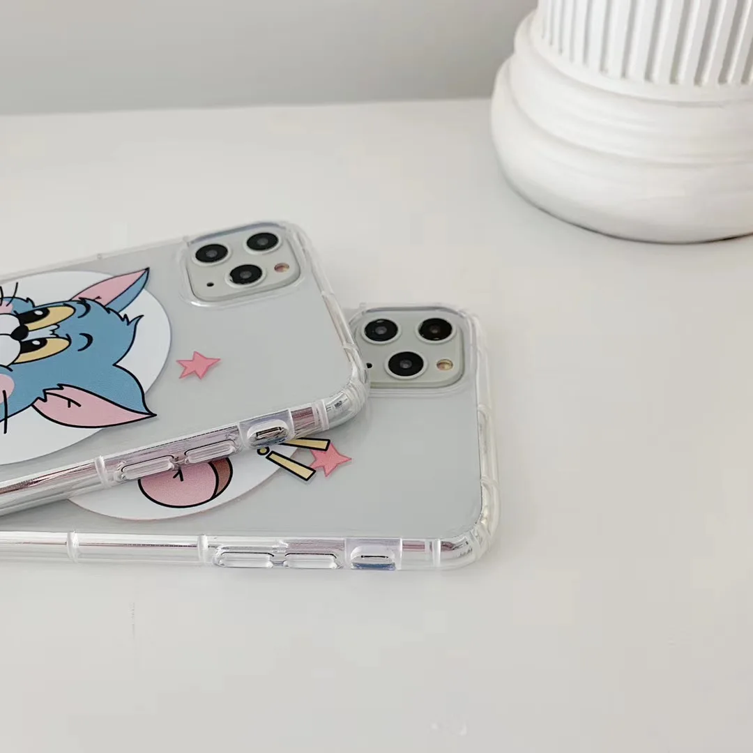 Японский милый мультяшный Q версия том Джерри чехол для телефона iphone Xs 11 pro MAX 7 8 plus