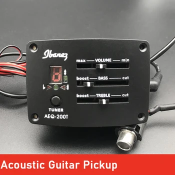 

3 Band Acoustic Guitarra Eq Equalizer Preamp Piezo Amplifier Pickup AEQ-200T for Wood Guitar Accessory