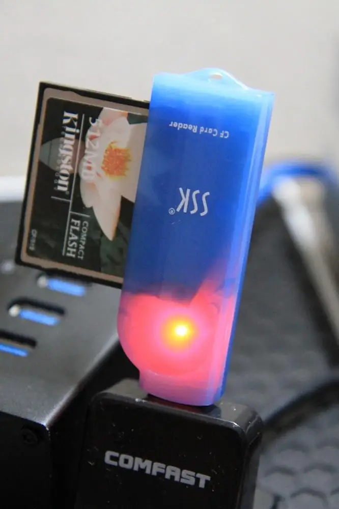 ССК универсальный высокоскоростной USB 2,0 CF кард-ридер компактный флэш-кард-ридер для ПК ноутбук SCRS028