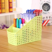 4 شبكات سطح المكتب تخزين صناديق ماكياج التجميل المنظم أصحاب المنزل قلم مكتب قلم رصاص الجدول تنظيم حالات(China)