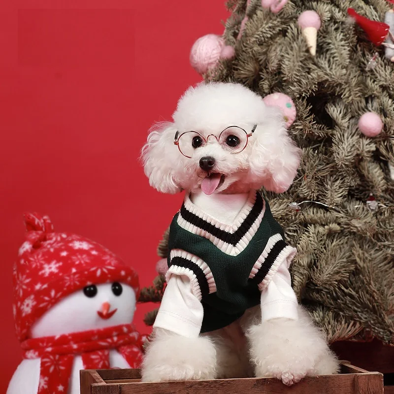 Новые Pet Одежда с принтом в виде собак домашних животных осень-зима куртка теплый