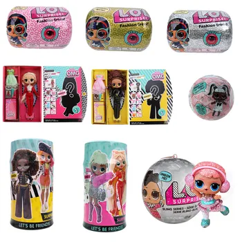 

L.O.L.SURPRISE! Original lol dolls Surprise Beautiful Hair Doll 5 Generation DIY Manual Blind Box Fashion Model Doll Toy Gift