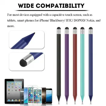 

Retro Round Thin Tip Touch Screen Pen Capacitive Stylus Pen Replacement For iPad iPhone Mobile Phones Tablet Accessories