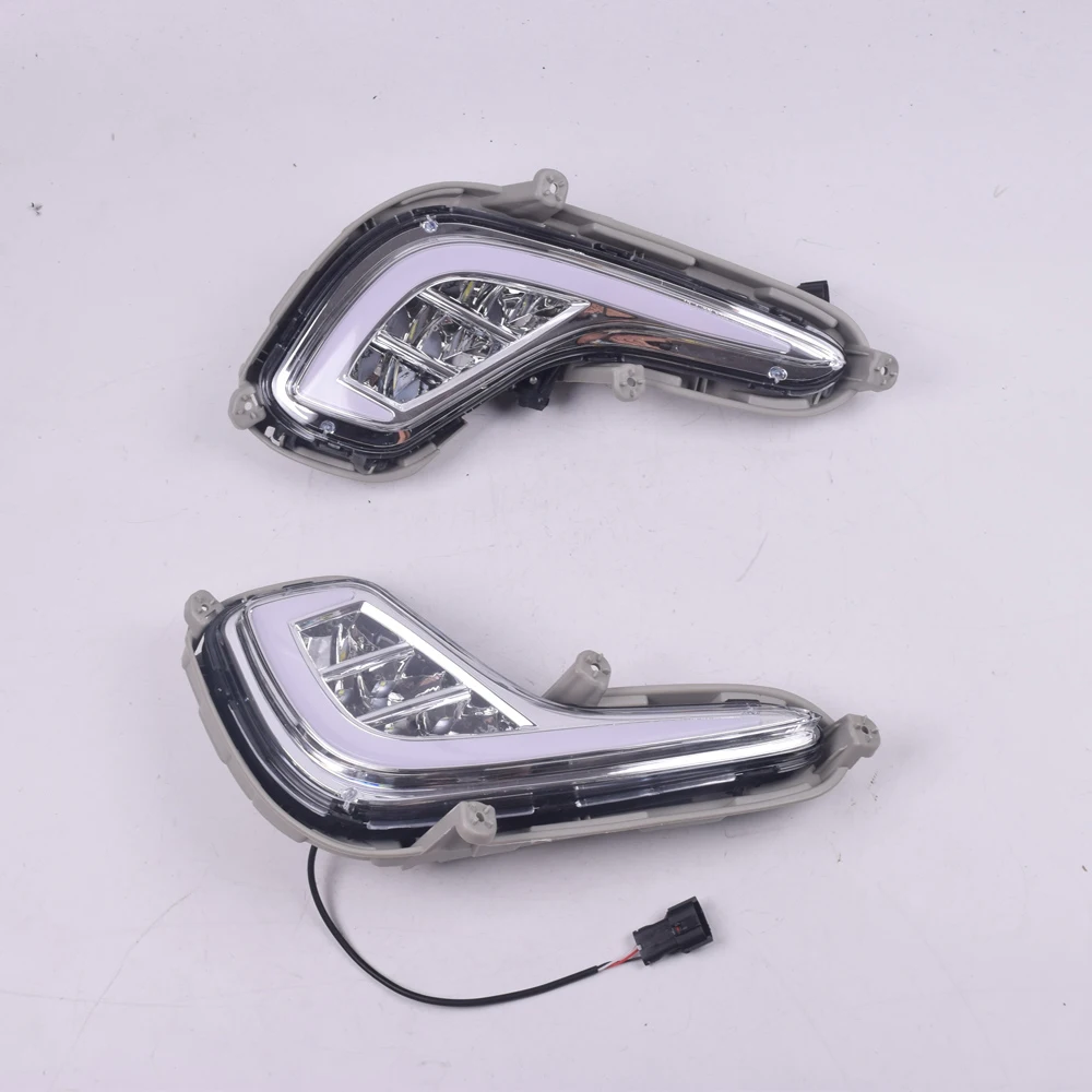Для hyundai Accent Solaris 2012 2013 Led Drl Дневной ходовой светильник передний бампер для вождения противотуманная фара Дневной светильник головной светильник