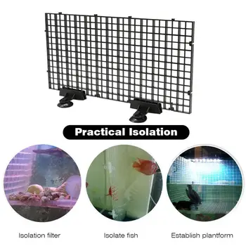 

4 Pcs Aquarium Divider Tray Plastic Grid Aquarium Egg Crate Light Diffuser Fish Tank Divider Filter Bottom Isolation Aquarium