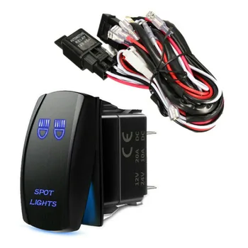 

Accessories Rocker Switch Black Parts Work Light With Relay Kit Waterproof
