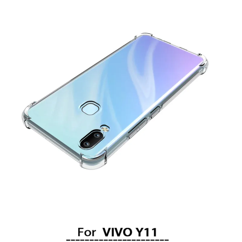 Чехол для VIVO Y11 2019 чехол крышка силиконовый ударопрочный прозрачный Защитный