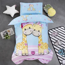 Хлопок 3 шт./компл. детское постельное белье чистый кроватки Постельное белье детское постельное белье включает наволочка простыня Стёганое одеяло крышка мультфильм Постельное белье