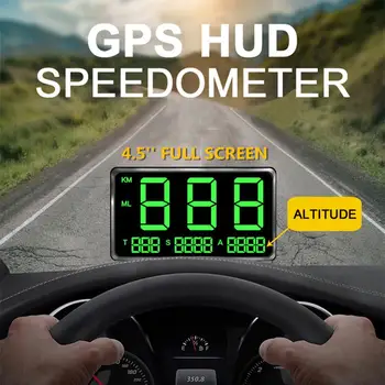 

Car GPS Speed Display HUD MPH Digital Speedometer C80 Monitor Universal Speeding Warning Car Electronics Accessories